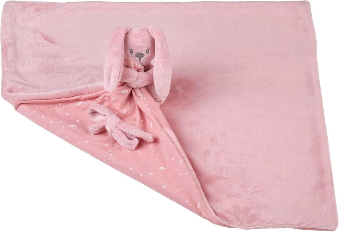  - lapidou - rabbit blanket glow in dark pink 50 x 50 cm 